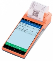 Моноблок, включающий принтер чеков
 и POS-терминал со встроенным сканером штрихкодов. Мобильная касса MSPOS-K