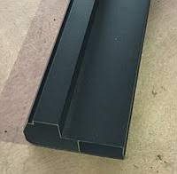 Профиль алюминиевый 2590F черный, 9 см